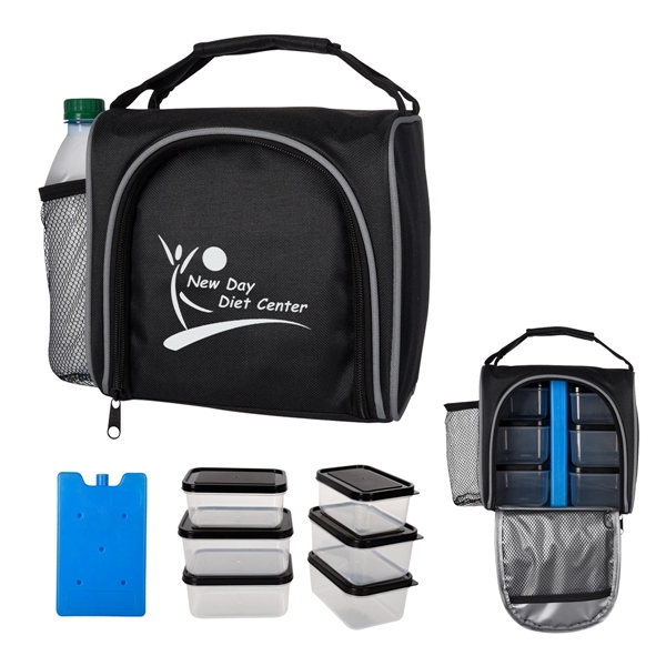 Custom Prep & Chill Lunch Cooler With Container Set