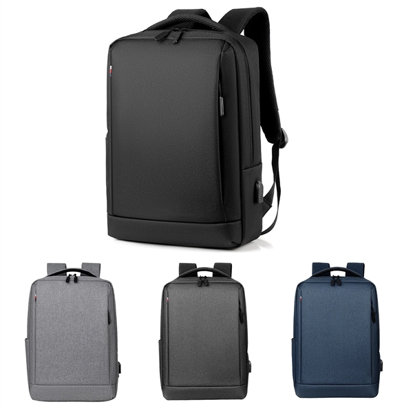 Slim Laptop Backpack Business Bag with USB Charging Port