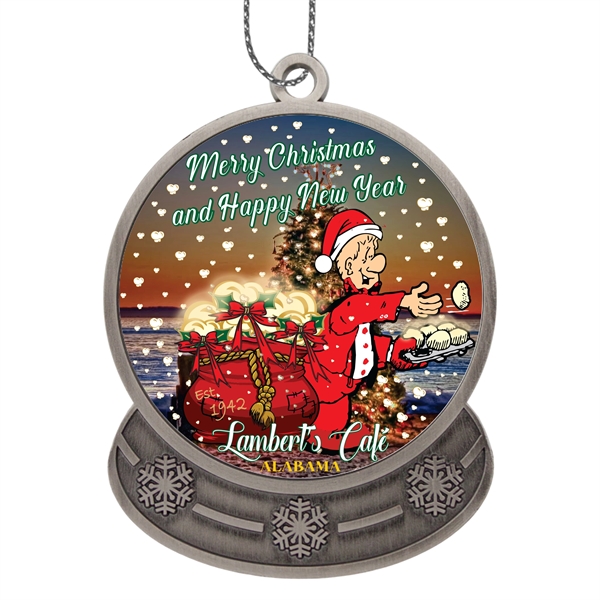 Die Cast Holiday Ornament - Snow Globe - Die Cast Holiday Ornament - Snow Globe - Image 3 of 9