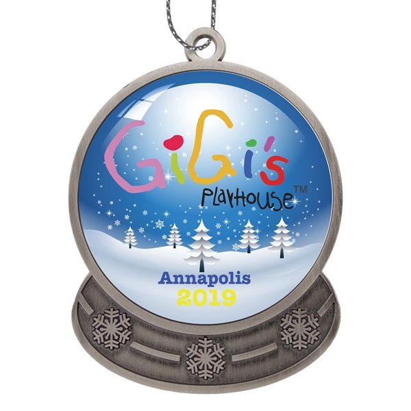 Die Cast Holiday Ornament - Snow Globe - Die Cast Holiday Ornament - Snow Globe - Image 6 of 9