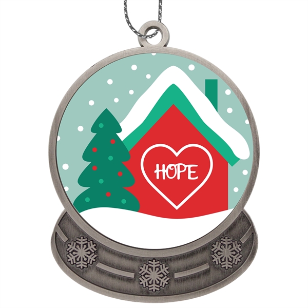 Die Cast Holiday Ornament - Snow Globe - Die Cast Holiday Ornament - Snow Globe - Image 7 of 9