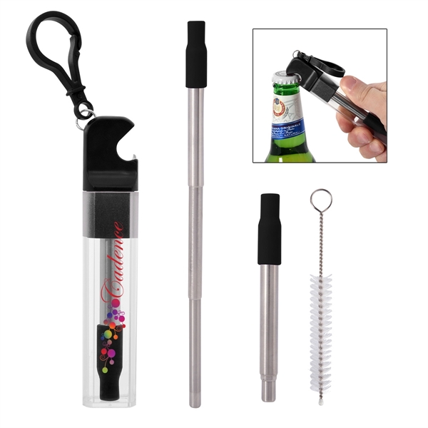 Custom Straw Kit With Bottle Opener