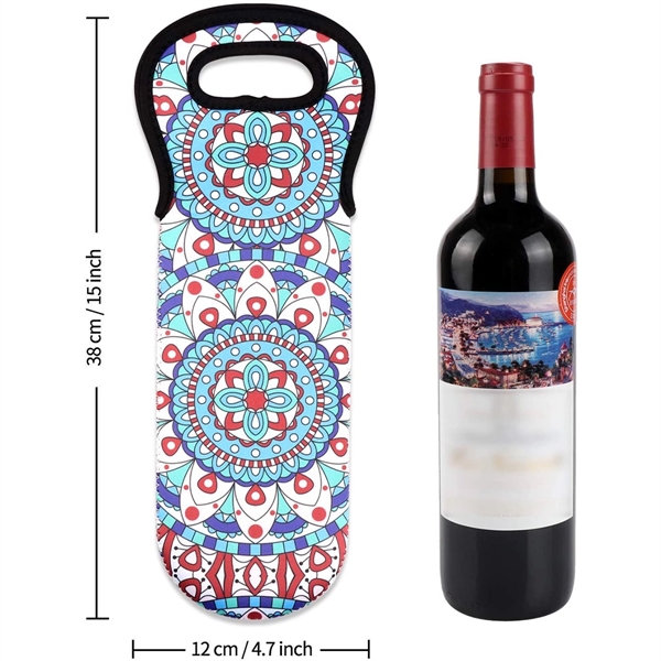 Custom Wine Bottle Bags, Insulated Wine Totes, Neoprene Wine Tote