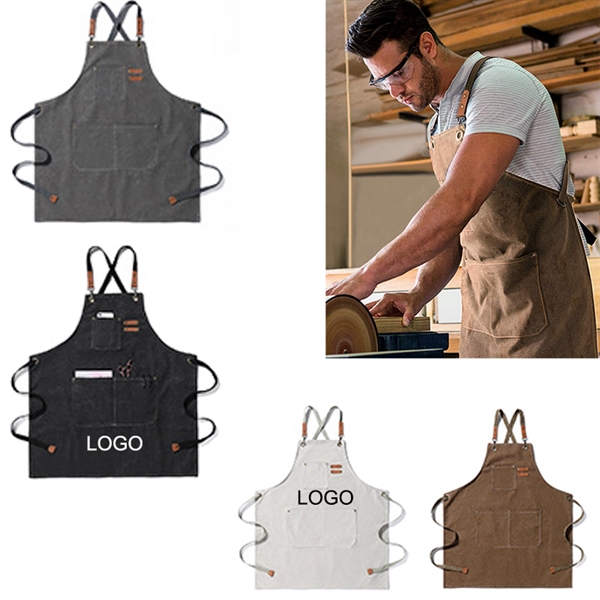 Chef Canvas Apron for Men Women - Chef Canvas Apron for Men Women - Image 0 of 4