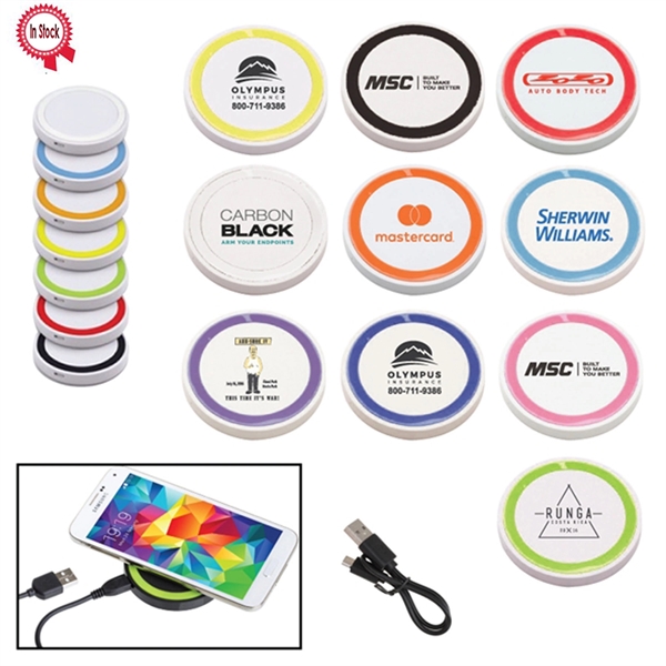 Quick Ship Qi-Certified Portable 5W Wireless Charger - Quick Ship Qi-Certified Portable 5W Wireless Charger - Image 0 of 6