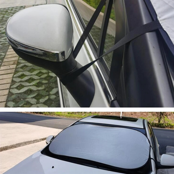 Universal Folding Car Sunshade Front side - Universal Folding Car Sunshade Front side - Image 2 of 2