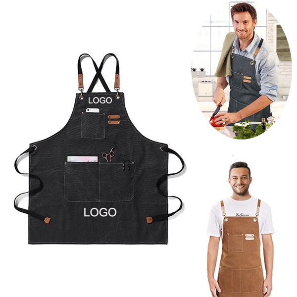 Chef Apron With Pockets - Chef Apron With Pockets - Image 0 of 3