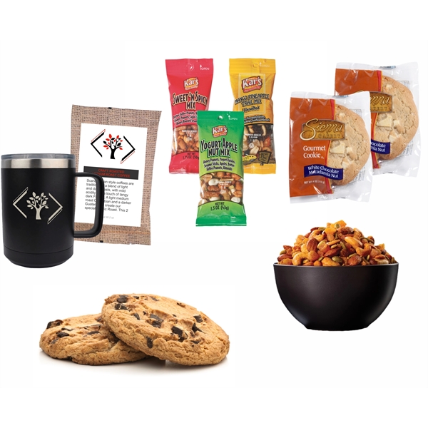 Welcome Kit- Coffee mug with Coffee, Cookies & Nuts - Welcome Kit- Coffee mug with Coffee, Cookies & Nuts - Image 2 of 2