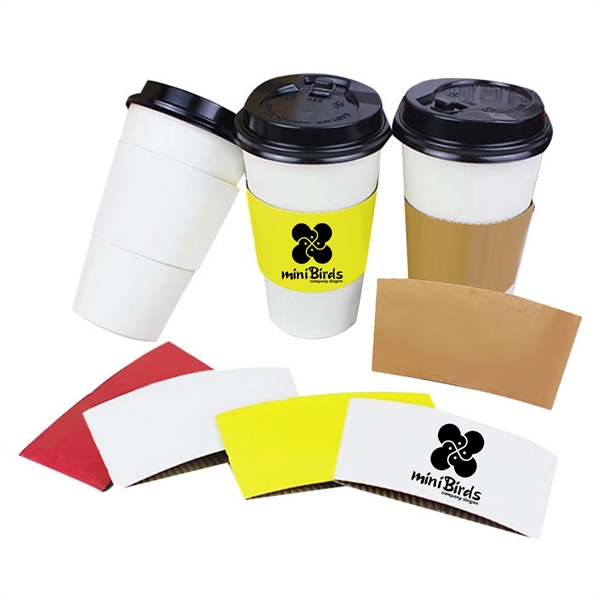 Full Color Double-Layer Craft Paper Coffee Cup Sleeve - Full Color Double-Layer Craft Paper Coffee Cup Sleeve - Image 0 of 1