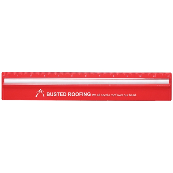 Plastic 12" Ruler With Magnifying Glass - Plastic 12" Ruler With Magnifying Glass - Image 7 of 10