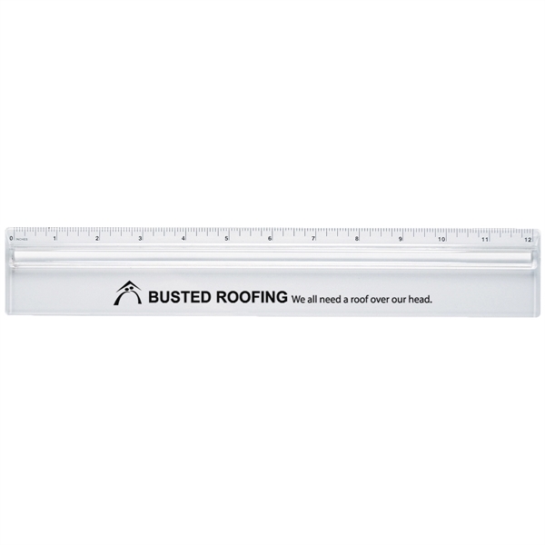 Plastic 12" Ruler With Magnifying Glass - Plastic 12" Ruler With Magnifying Glass - Image 9 of 10