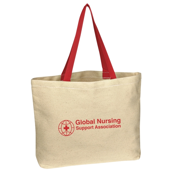 Natural Cotton Canvas Tote Bag - Natural Cotton Canvas Tote Bag - Image 14 of 15