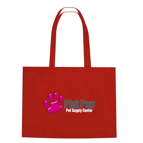 Non-Woven Shopper Tote Bag With Hook And Loop Closure - Non-Woven Shopper Tote Bag With Hook And Loop Closure - Image 8 of 31