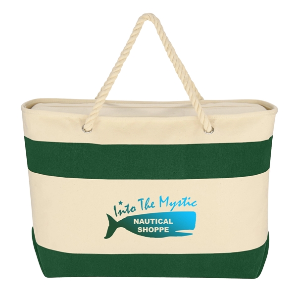 Large Cruising Tote Bag With Rope Handles - Large Cruising Tote Bag With Rope Handles - Image 4 of 16