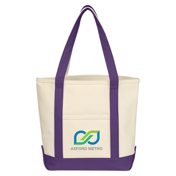 Small Starboard Cotton Canvas Tote Bag - Small Starboard Cotton Canvas Tote Bag - Image 12 of 20