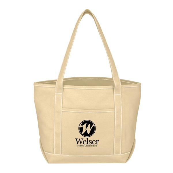 Medium Cotton Canvas Yacht Tote Bag - Medium Cotton Canvas Yacht Tote Bag - Image 3 of 31