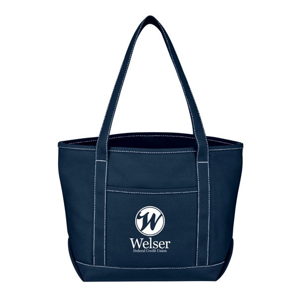 Medium Cotton Canvas Yacht Tote Bag - Medium Cotton Canvas Yacht Tote Bag - Image 4 of 31