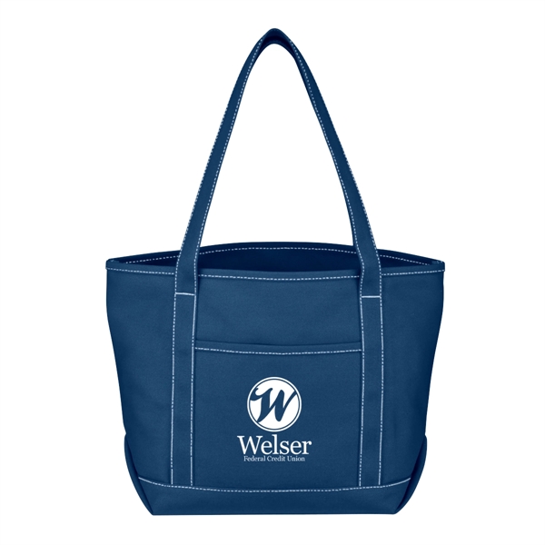 Medium Cotton Canvas Yacht Tote Bag - Medium Cotton Canvas Yacht Tote Bag - Image 6 of 31