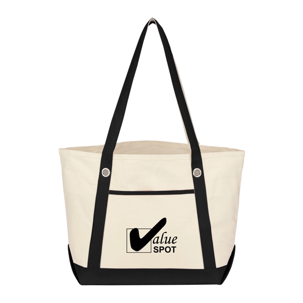 Medium Cotton Canvas Sailing Tote Bag - Medium Cotton Canvas Sailing Tote Bag - Image 1 of 35