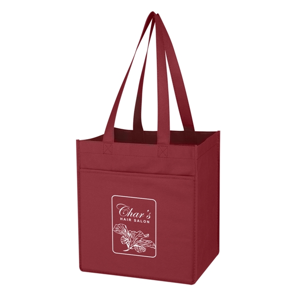 Non-Woven 6 Bottle Wine Tote Bag - Non-Woven 6 Bottle Wine Tote Bag - Image 2 of 10