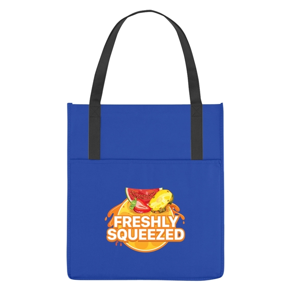 Non-Woven Shopper's Pocket Tote Bag - Non-Woven Shopper's Pocket Tote Bag - Image 16 of 19