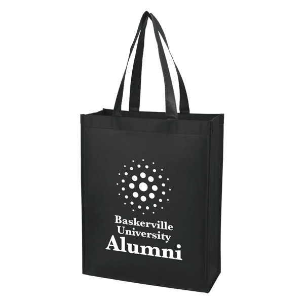 Matte Laminated Non-Woven Shopper Tote Bag - Matte Laminated Non-Woven Shopper Tote Bag - Image 1 of 15