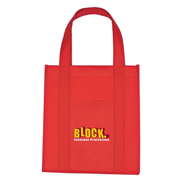 Matte Laminated Non-Woven Shopper Tote Bag - Matte Laminated Non-Woven Shopper Tote Bag - Image 10 of 16