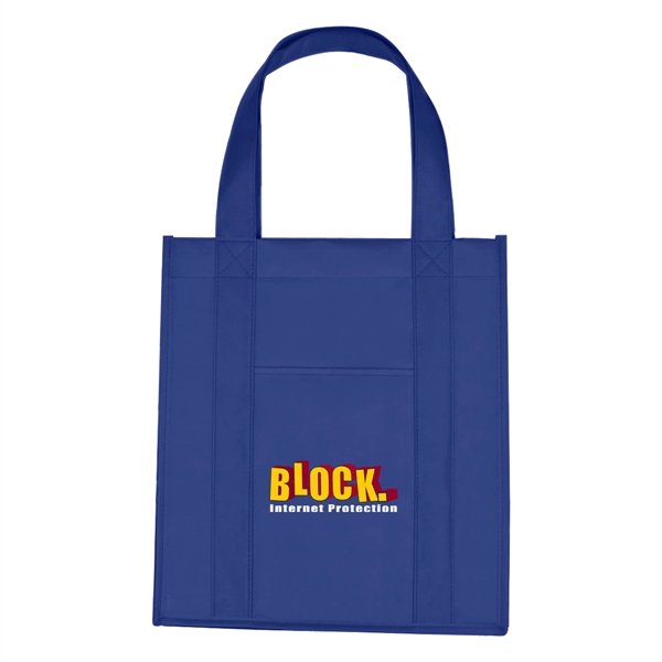 Matte Laminated Non-Woven Shopper Tote Bag - Matte Laminated Non-Woven Shopper Tote Bag - Image 14 of 16