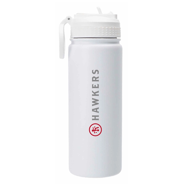 18oz.Travel Stainless Insulated Bottle w/ Lid,Straw & Handle - 18oz.Travel Stainless Insulated Bottle w/ Lid,Straw & Handle - Image 6 of 10