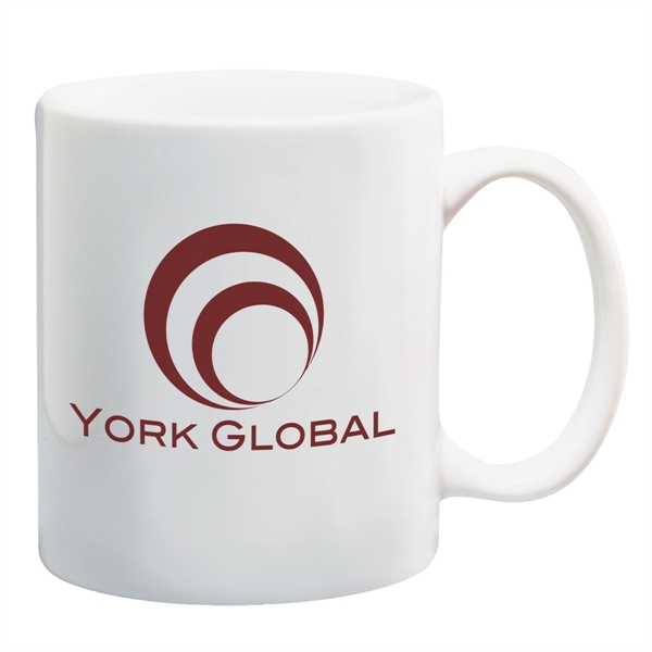 11 Oz. White Ceramic Mug - 11 Oz. White Ceramic Mug - Image 2 of 2