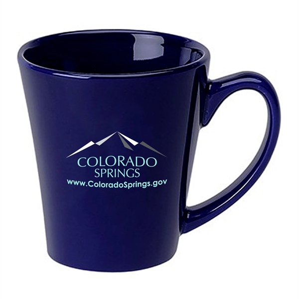 12 oz. Ceramic Dishwasher-Safe Latte Coffee Mug w/ Handle - 12 oz. Ceramic Dishwasher-Safe Latte Coffee Mug w/ Handle - Image 2 of 9