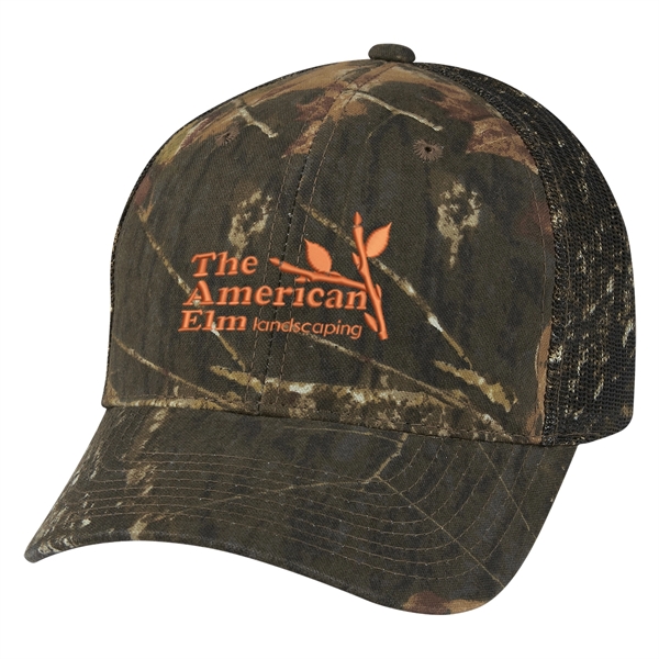 Custom Mossy Oak® Hunter's Retreat Mesh Back Camouflage Cap