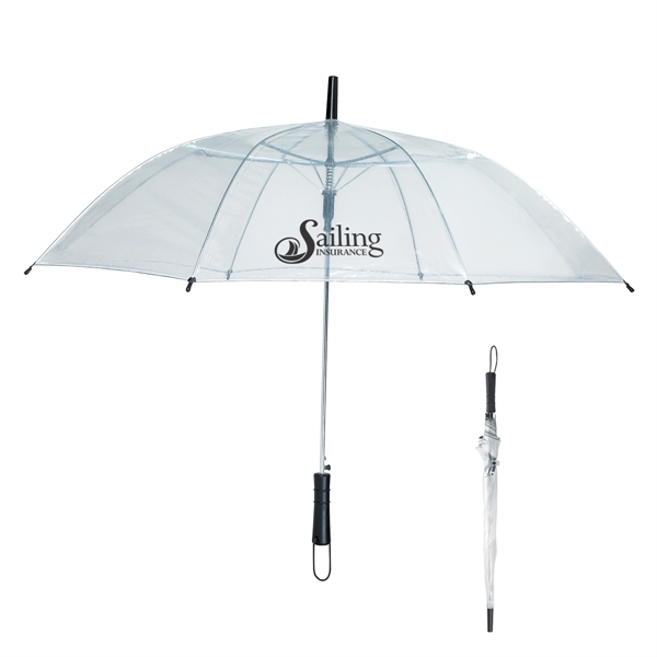 Custom 46" Arc Clear Umbrella