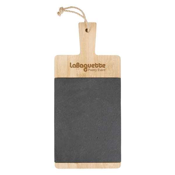 Bamboo & Slate Charcuterie Cutting Board - Bamboo & Slate Charcuterie Cutting Board - Image 3 of 4