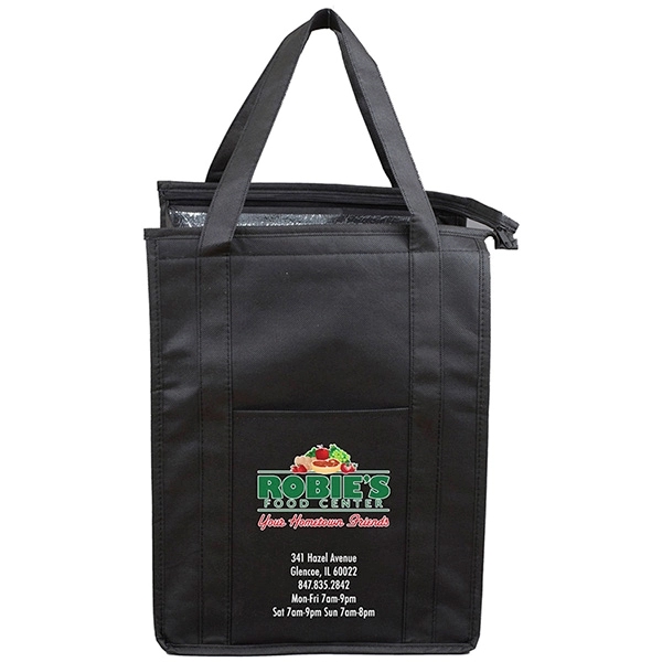 12" W x 16" H x 10" D Large Insulated Cooler Zipper Tote Bag - 12" W x 16" H x 10" D Large Insulated Cooler Zipper Tote Bag - Image 14 of 49