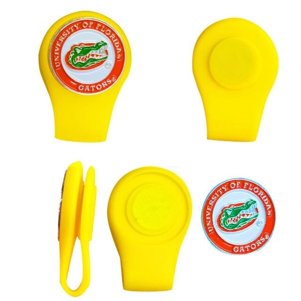 Silicone Golf Ball Marker Hat Clip - Silicone Golf Ball Marker Hat Clip - Image 1 of 3