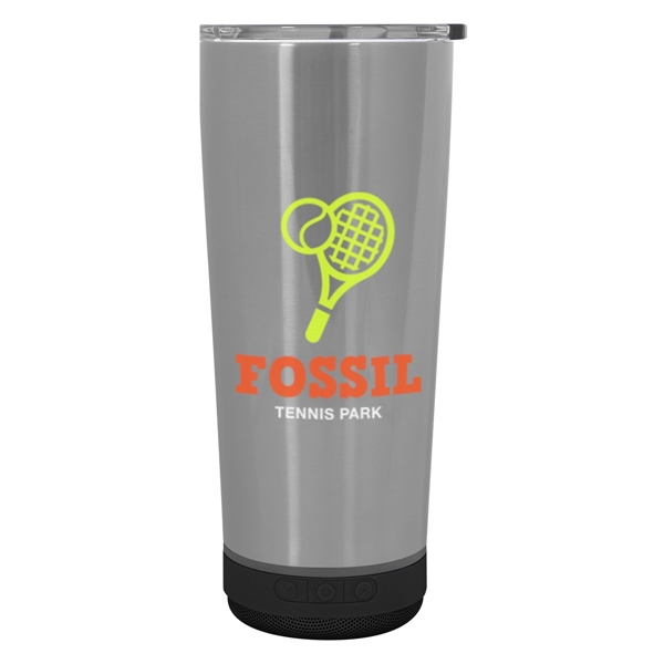 18 OZ. STAINLESS STEEL TUMBLER WITH SPEAKER - 18 OZ. STAINLESS STEEL TUMBLER WITH SPEAKER - Image 22 of 32