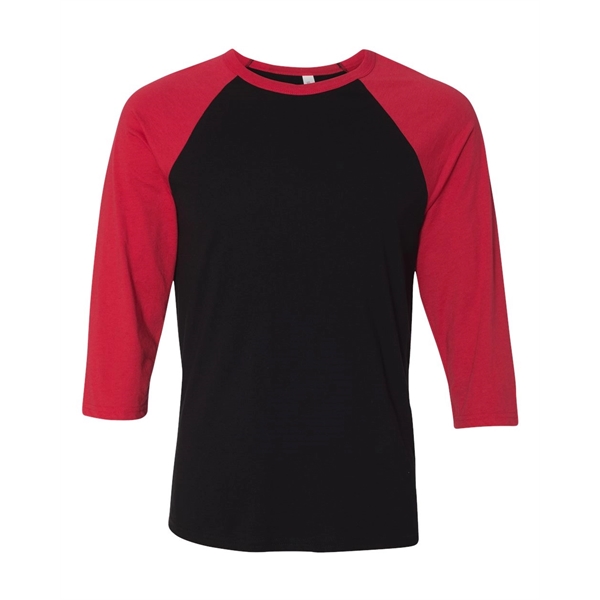 BELLA + CANVAS Three-Quarter Sleeve Baseball Tee - BELLA + CANVAS Three-Quarter Sleeve Baseball Tee - Image 10 of 93