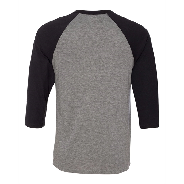 BELLA + CANVAS Three-Quarter Sleeve Baseball Tee - BELLA + CANVAS Three-Quarter Sleeve Baseball Tee - Image 20 of 93