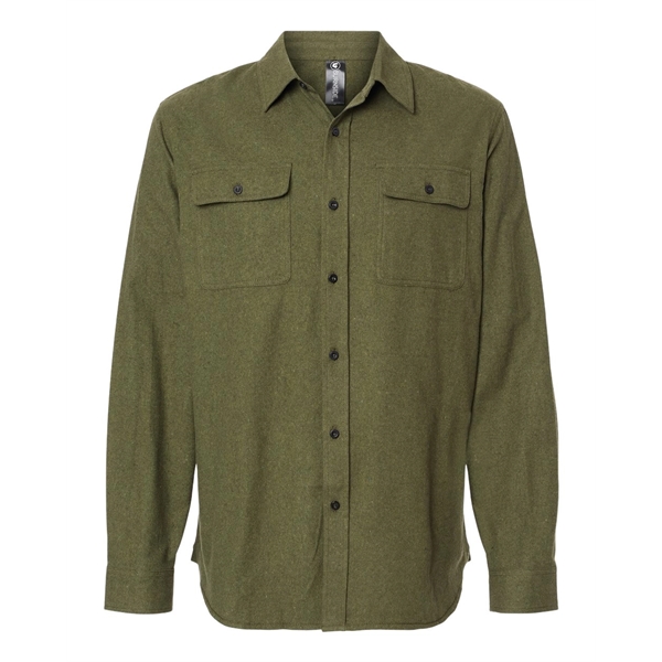 Burnside Solid Flannel Shirt - Burnside Solid Flannel Shirt - Image 13 of 14