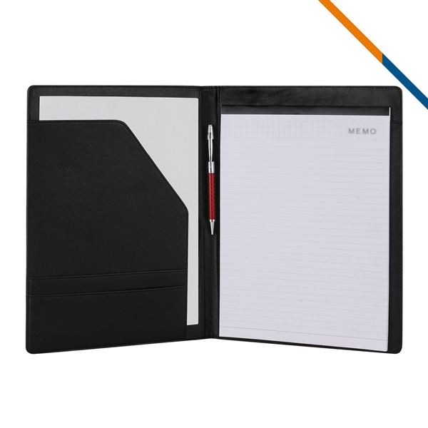 JJ Leatherette Padfolio With Notepad - JJ Leatherette Padfolio With Notepad - Image 2 of 3