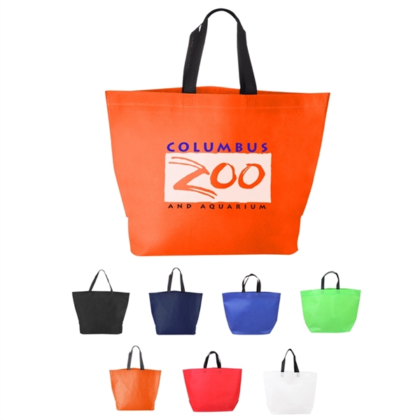 Two-Tone Heat Sealed Non-Woven Tote - Two-Tone Heat Sealed Non-Woven Tote - Image 0 of 7