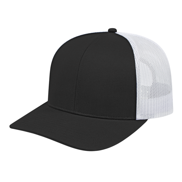 Poly/Cotton Trucker Mesh Back Cap - Poly/Cotton Trucker Mesh Back Cap - Image 11 of 29