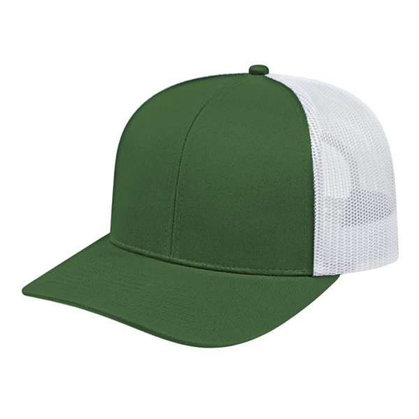 Poly/Cotton Trucker Mesh Back Cap - Poly/Cotton Trucker Mesh Back Cap - Image 10 of 29