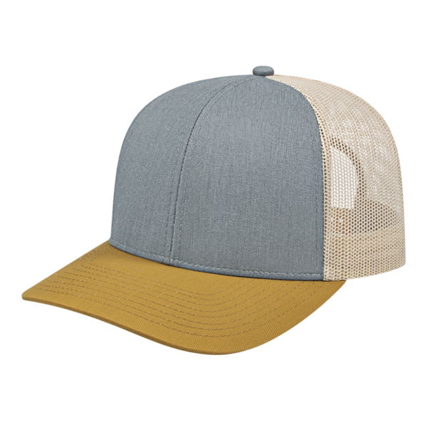 Poly/Cotton Trucker Mesh Back Cap - Poly/Cotton Trucker Mesh Back Cap - Image 17 of 29