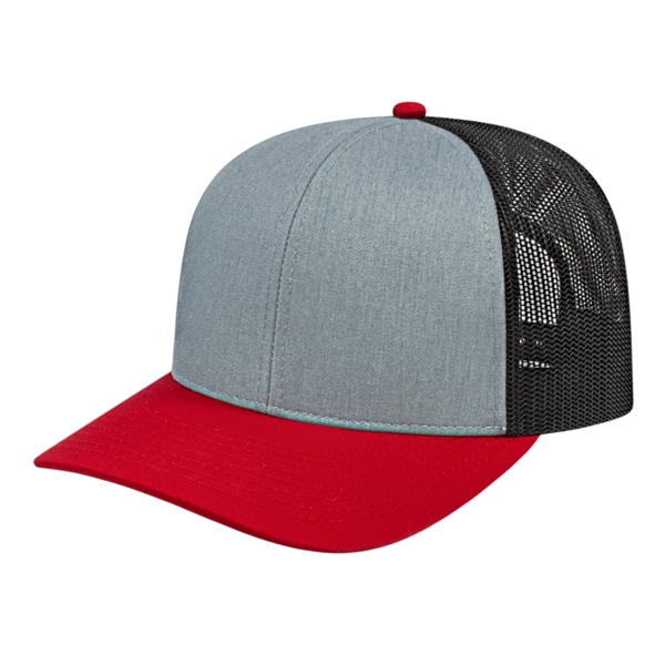 Poly/Cotton Trucker Mesh Back Cap - Poly/Cotton Trucker Mesh Back Cap - Image 9 of 29