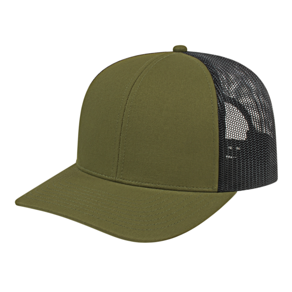 Poly/Cotton Trucker Mesh Back Cap - Poly/Cotton Trucker Mesh Back Cap - Image 6 of 29