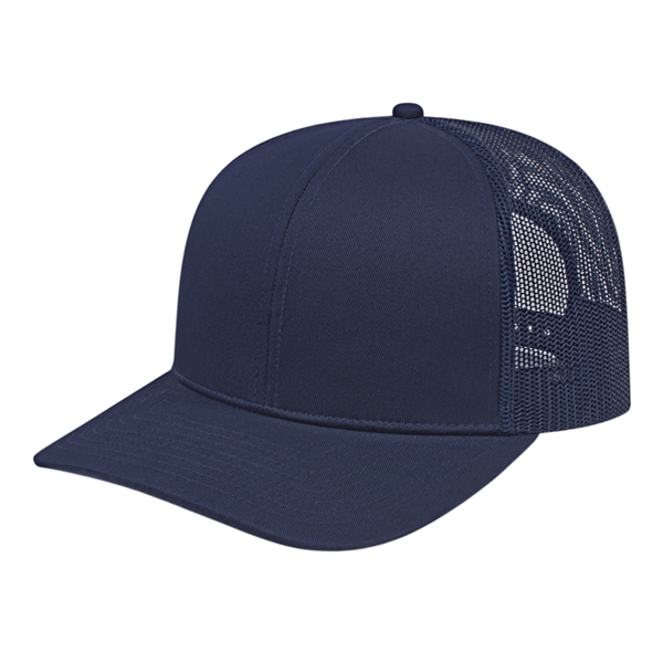 Poly/Cotton Trucker Mesh Back Cap - Poly/Cotton Trucker Mesh Back Cap - Image 4 of 29