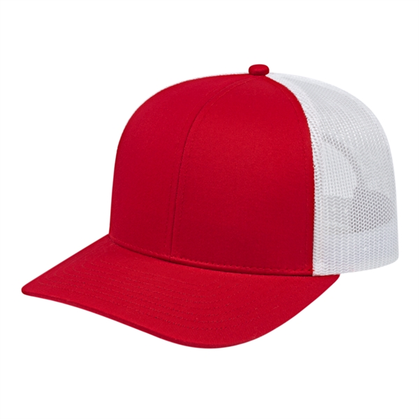 Poly/Cotton Trucker Mesh Back Cap - Poly/Cotton Trucker Mesh Back Cap - Image 13 of 29