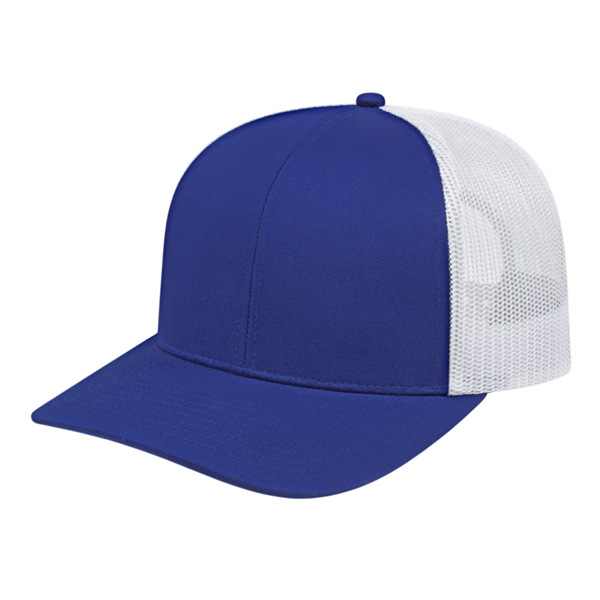 Poly/Cotton Trucker Mesh Back Cap - Poly/Cotton Trucker Mesh Back Cap - Image 14 of 29